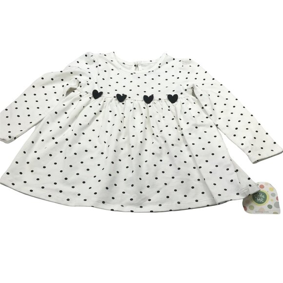 Little Me Girl's Size 2T Dress White Black From a 3 Piece Set New - Picture 1 of 13